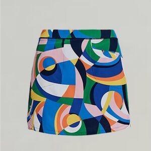 Ralph Lauren RLX GOLF Stretch 17" Skort Riviera Abstract